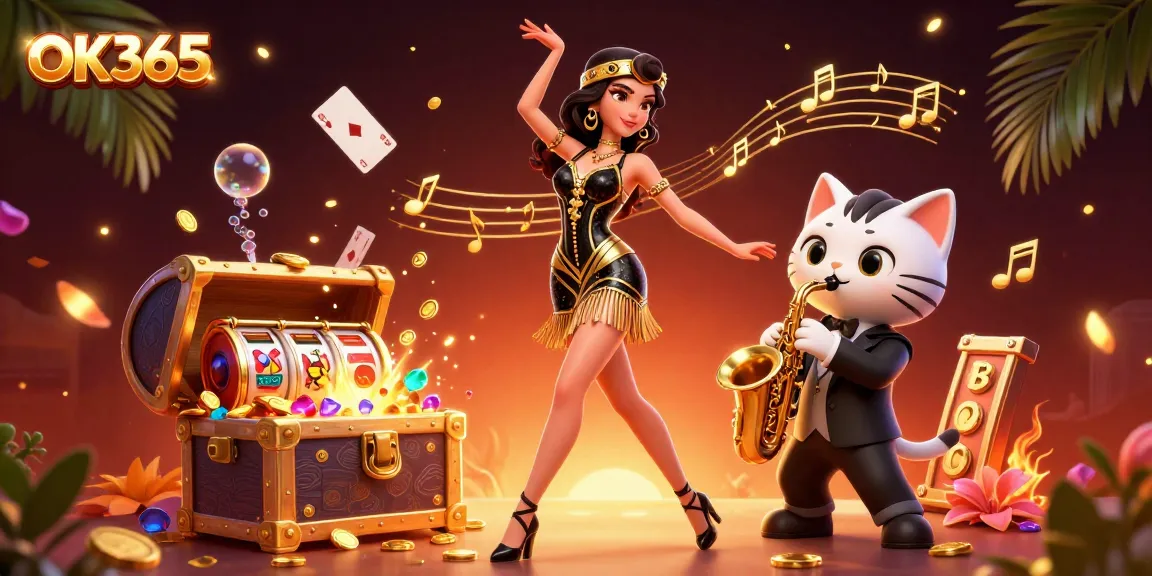 Experience exhilarating gameplay at OK365 with captivating 3D casino characters and vibrant gaming elements.