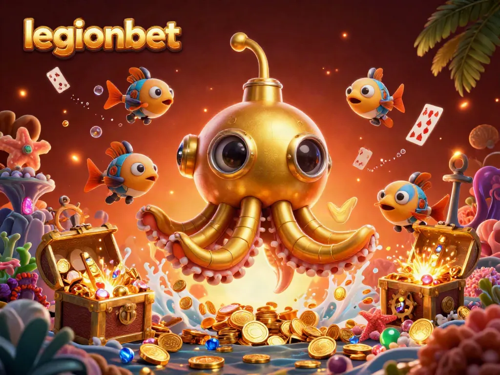 Experience exciting gaming adventures at legionbet's vivid casino scene full of treasures and action