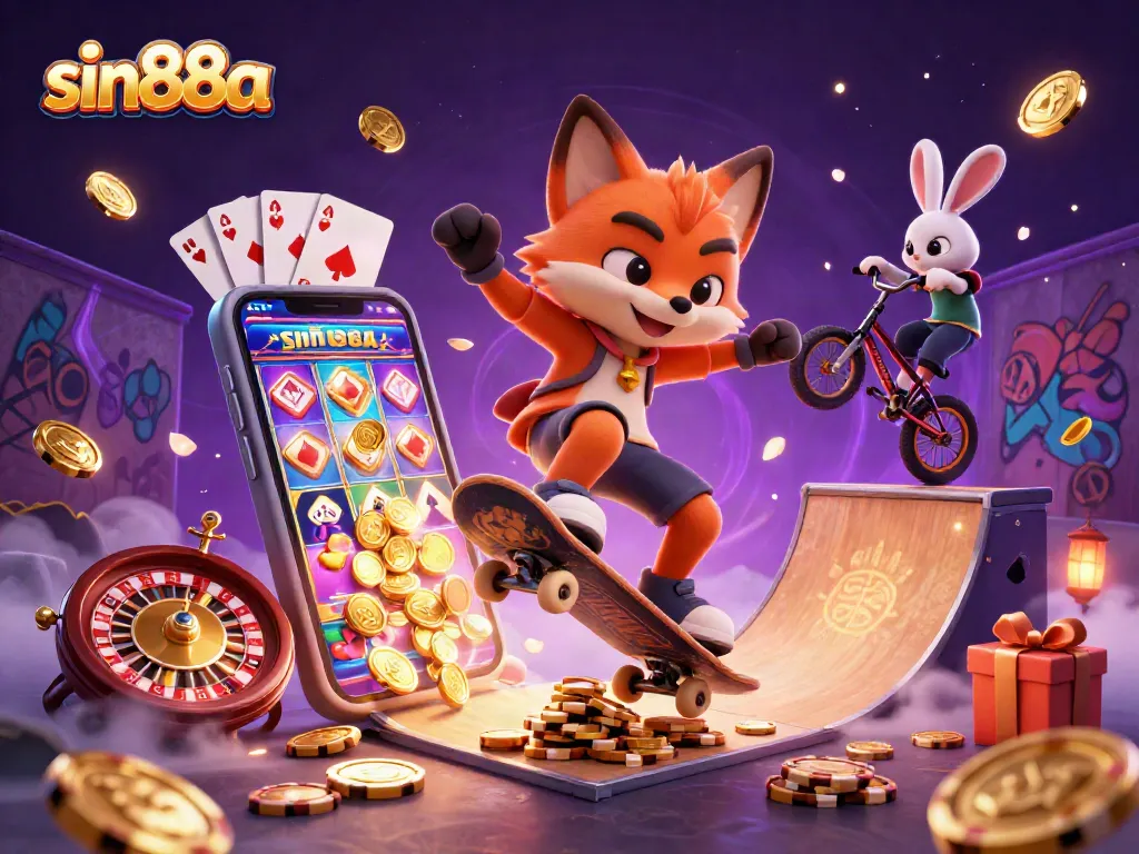 Experience thrilling action at sin88a with dynamic characters exploring a vibrant casino world