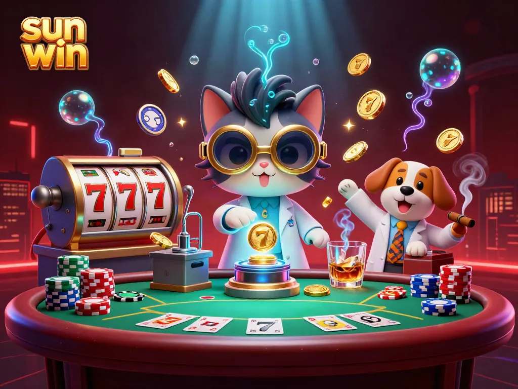Win jackpots with the vibrant sun win casino scene featuring colorful poker and slots elements.