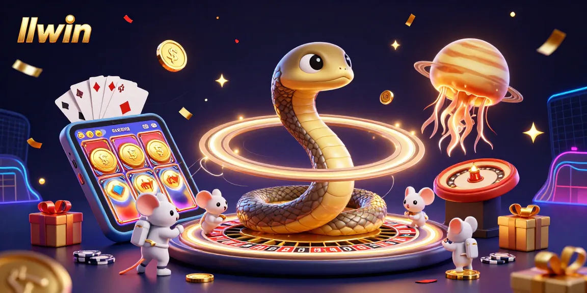 Bet on the colorful slot game with llwin's cosmic dealer in a vibrant, animated casino scene.