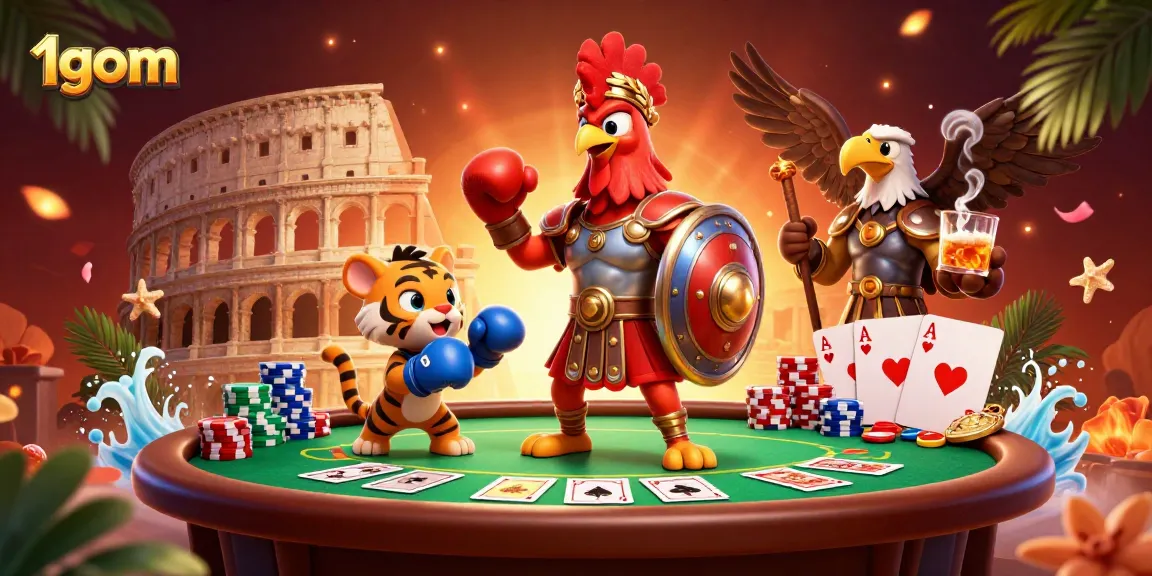 1gom enhances sports betting with engaging 3D characters in a vibrant, dynamic casino environment.