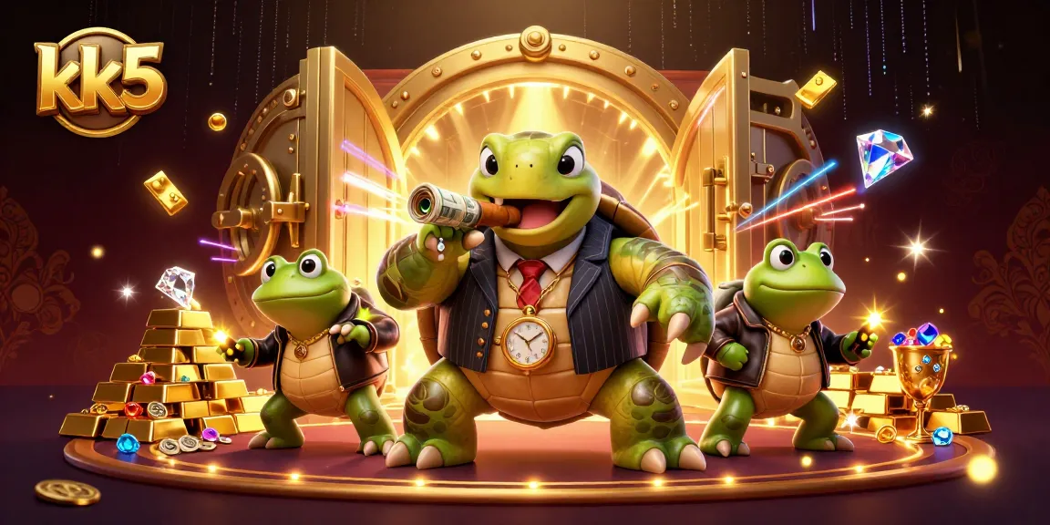 Play and win big at kk5, where a snapping turtle mobster leads the way to treasure!
