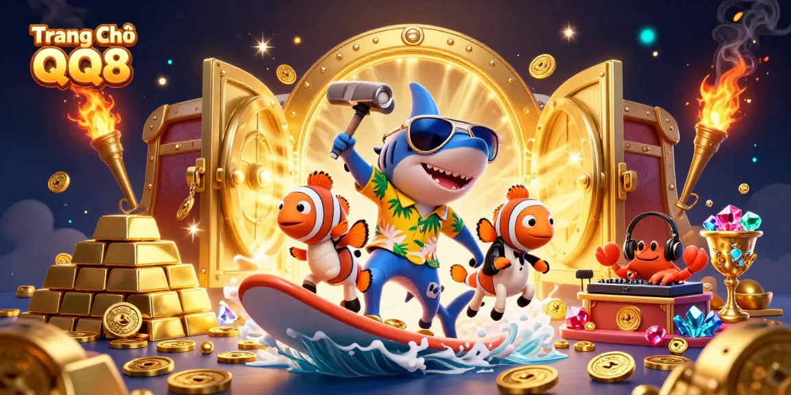 Experience thrilling action at Trang Chủ QQ8 with vibrant characters and dazzling treasures, perfect for online gamblers.