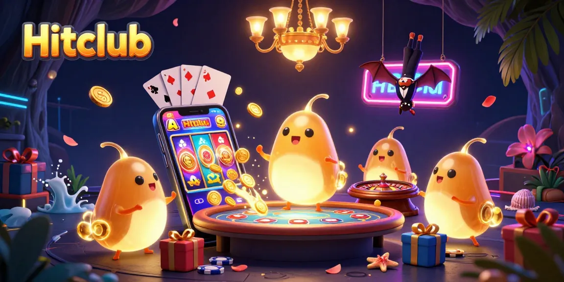 Hitclub illuminates a vibrant cave casino with enchanting glowworms and a bat dealer for an exciting gaming experience.